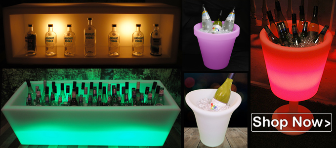 Illuminated LED Glow Ice Buckets are ideal for parties and entertaining on a small or large scale
