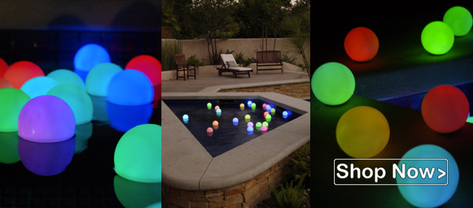 Check out our new range of 8cm and 12cm remote control waterproof balls for your pool or pond this