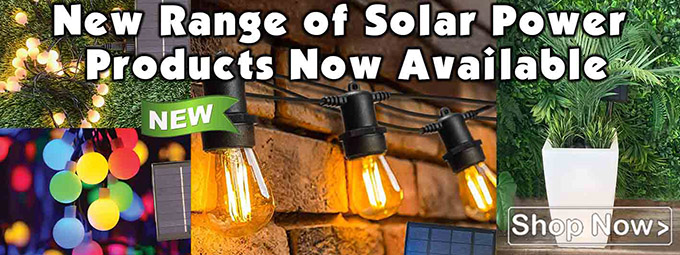 Just Arrived - The new range of Solar Powered products at Glow