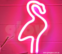 Glow Neon Flamingo Wall or Window Light|Glow Neon Flamingo Wall or Window USB or Battery Light
