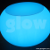 Glow LED Glass Top Bubble Table|Glow Illuminated LED Glass Top Bubble Table