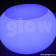 Glow LED Glass Top Bubble Table|Glow Illuminated LED Glass Top Bubble Table