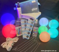 Glow LED Ball Pool Party Pack|Glow Illuminated LED 8cm and 12cm Ball Pool Party Pack