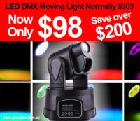 Glow LED Moving Head Light DMX Cable |Glow LED DMX Operated Moving Head Party Light