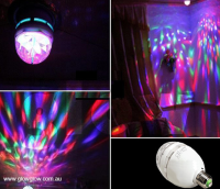 Glow Multi Colour LED Party Globe|Glow LED Multi Coloured Automatic Rotating Party Globe