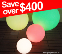 Glow LED Waterproof Sphere Big Ball Bundle|Glow Illuminated LED Waterproof Sphere Big Ball Bundle