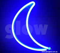 Glow Neon Moon Wall or Window Light|Glow Neon Moon Wall or Window USB or Battery Light