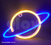 Glow Neon Planet Wall or Window Light|Glow Neon Planet Wall or Window USB or Battery Light