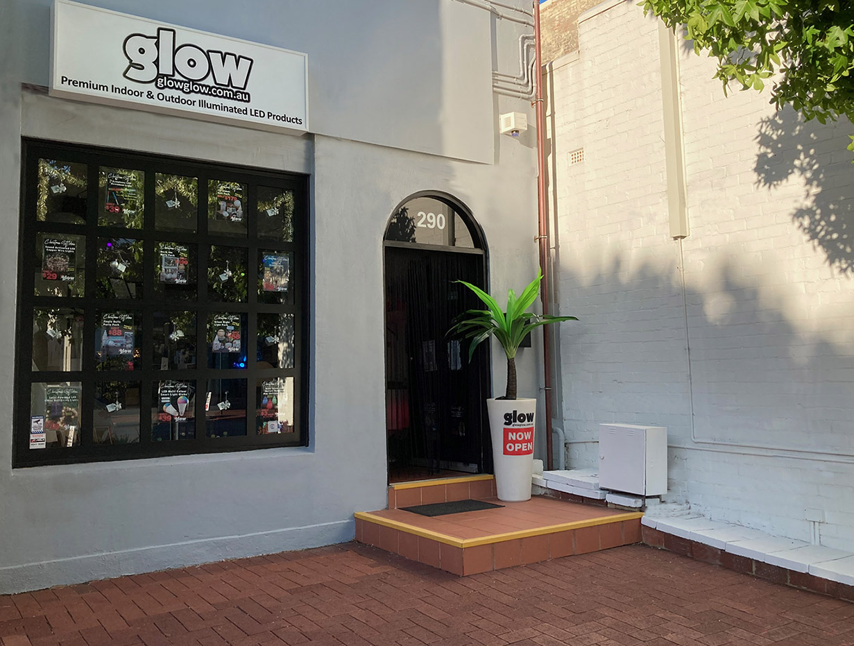 Front of Glow Store Daytime